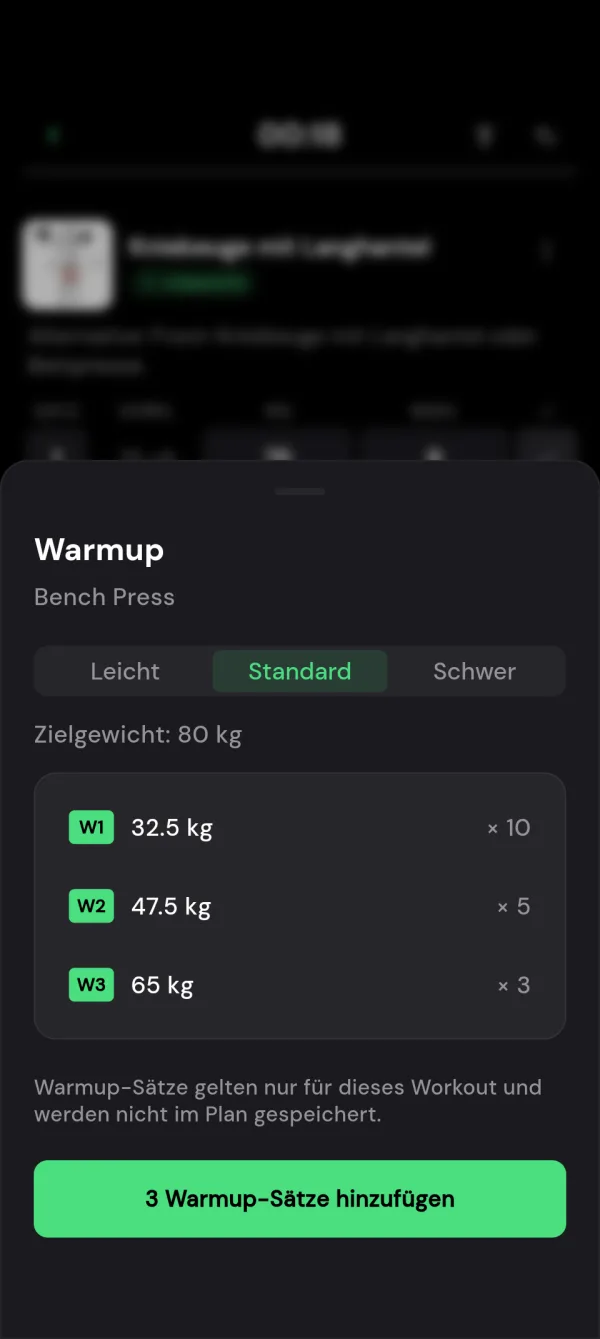 Smart Warm-Up